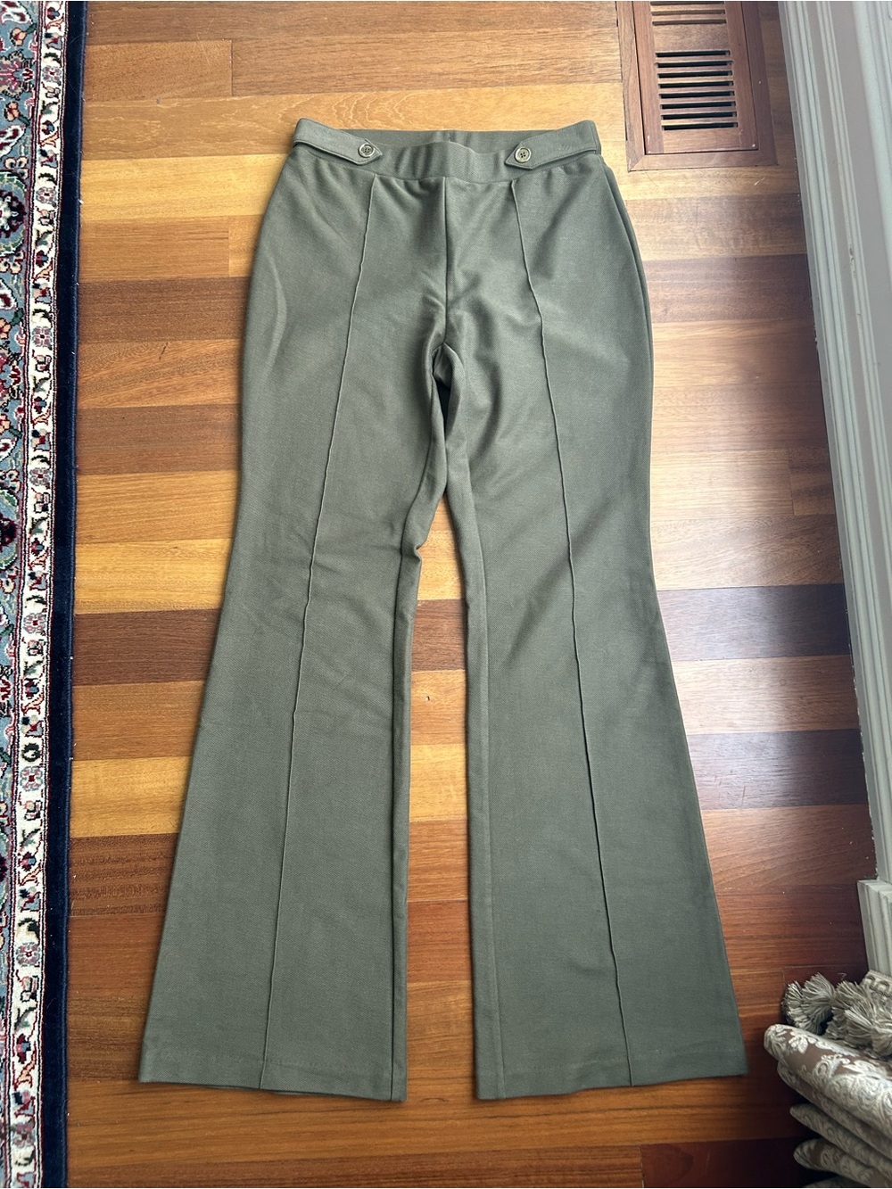 MK knit pull on flare pant